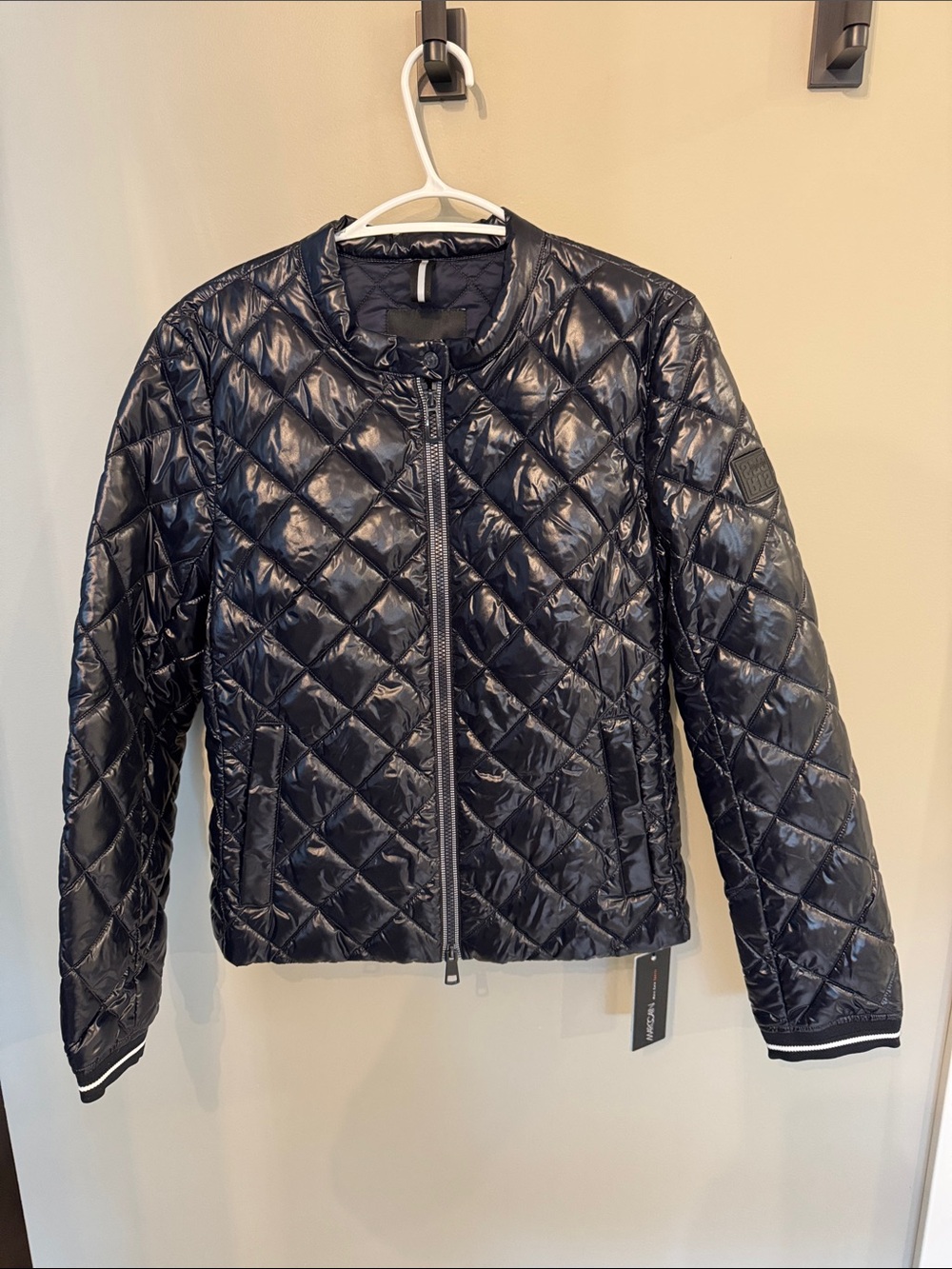 Marc Cain Quilted Black Shiny Puffer Jacket